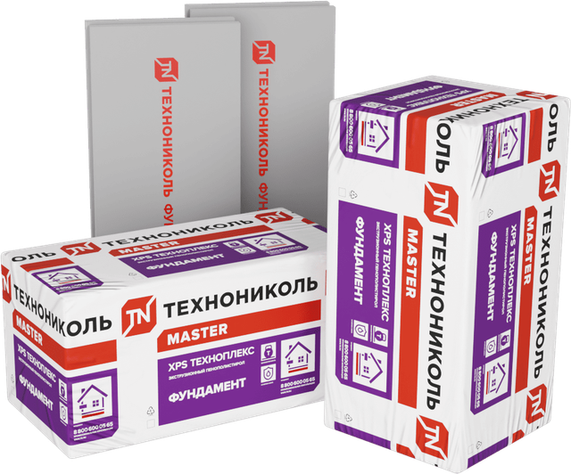 Техноплекс XPS 250 ФУНДАМЕНТ 1180*580* 50-L (8 плит) (5,47м2) (0,273м3)