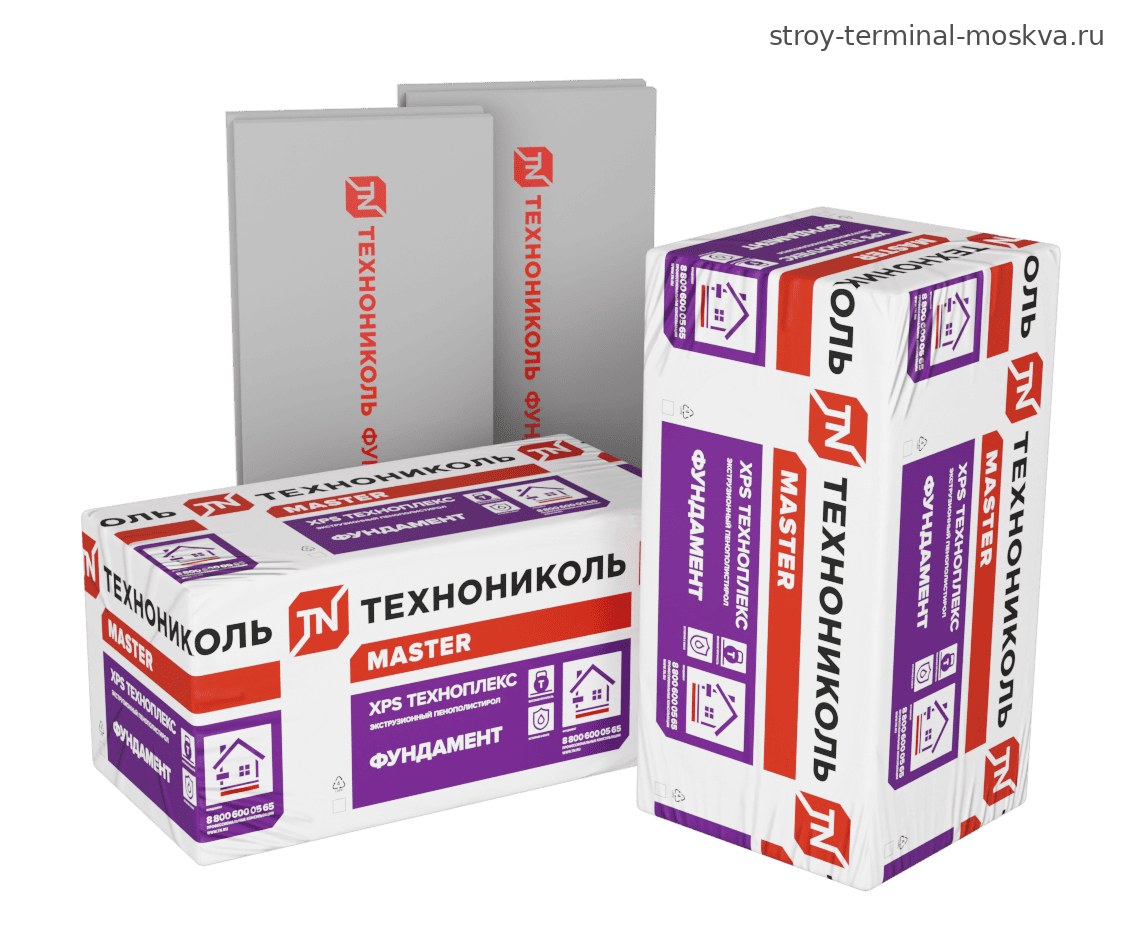 Техноплекс XPS 250 ФУНДАМЕНТ 1180×580×50 мм L (8 плит, 5,47 м²)
