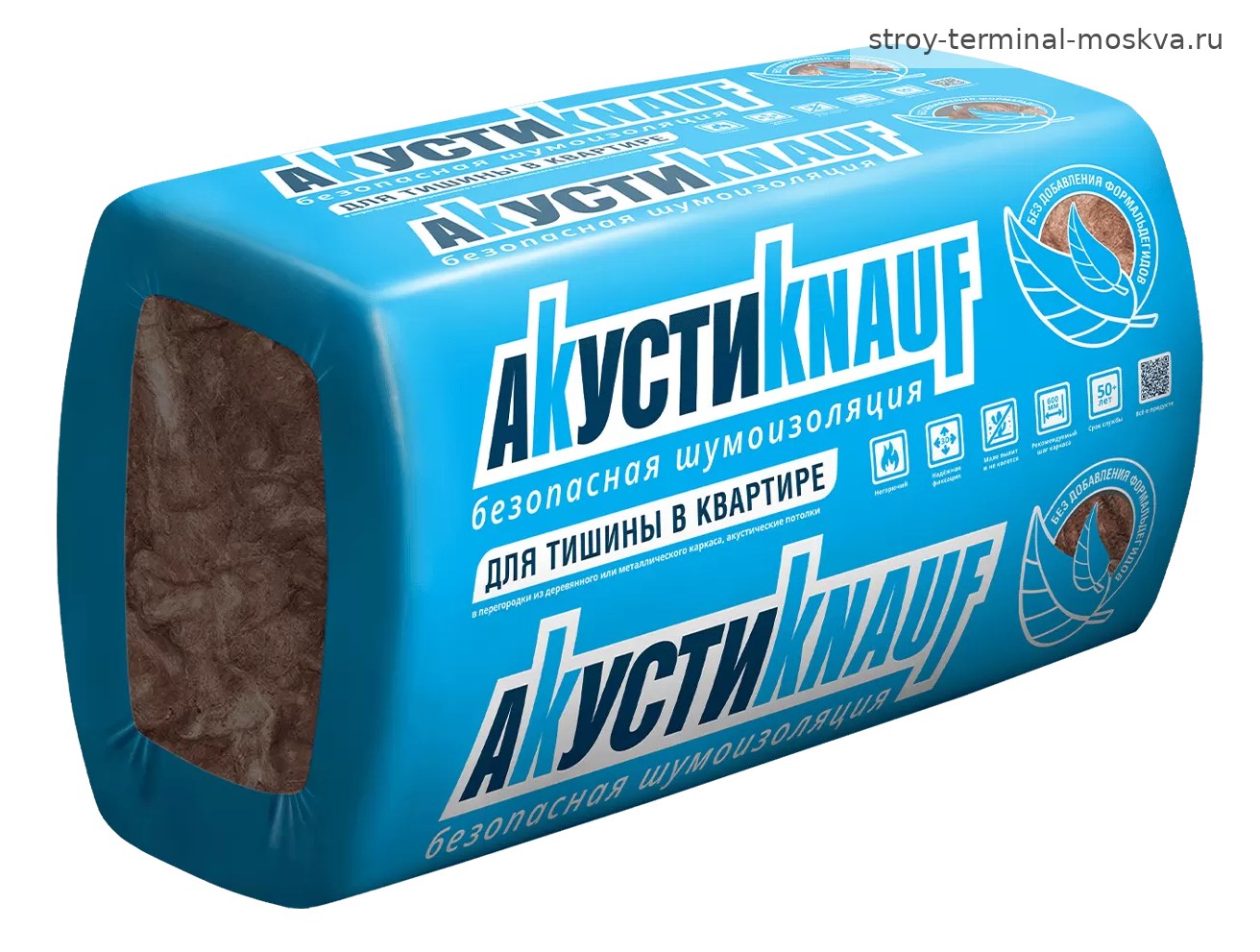 Шумоизоляция АкустиКнауф (KNAUF Insulation) 1230*610* 50 (12м2) (32шт/под)