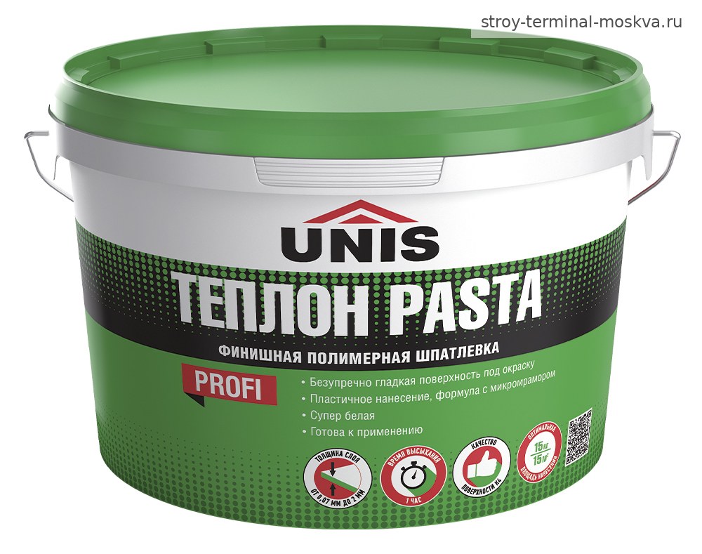 Шпатлевка финишная Unis Теплон Pasta полимерная готовая (5кг)